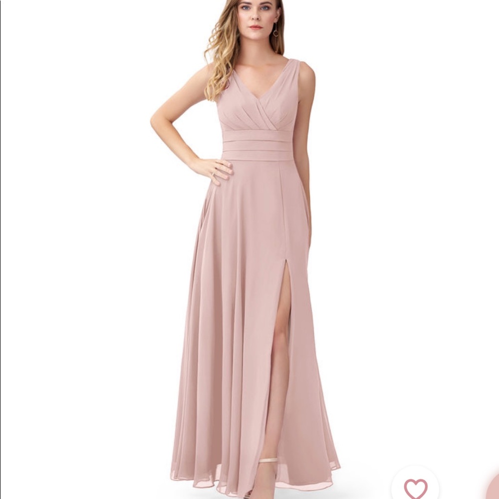Azazie Bianca Dusty Rose Dress. Size 12
